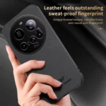HUIYI Leather Magnetic Phone Case, For Xiaomi 15 Ultra, For Xiaomi 15 Pro, For Xiaomi 15, For Xiaomi 14T Pro - Image 3