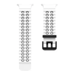Ocean Two Color Dual-Row Hole Silicone Watch Band - Image 6