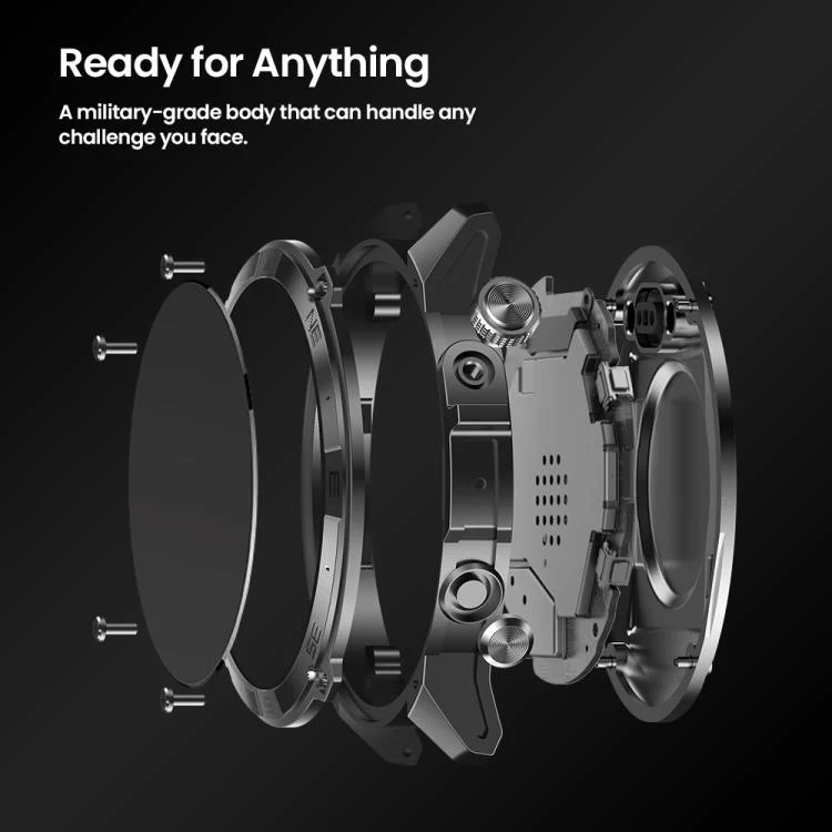 EDA007511801_B2.webp Zeblaze Stratos 2 Plus 1.43 inch Screen 3 ATM Health and Fitness GPS Smart Watch - Image 3