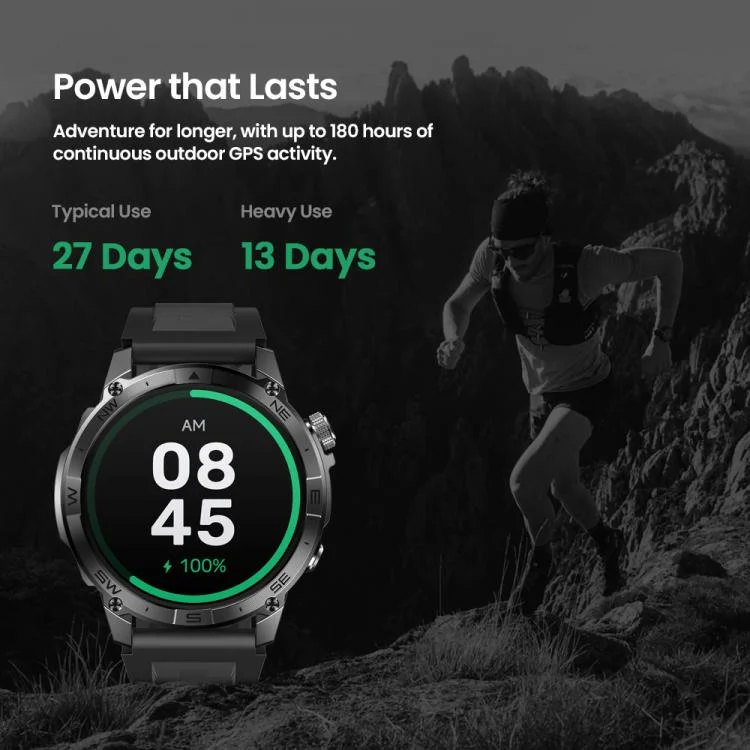 EDA007511801_B7.webp Zeblaze Stratos 2 Plus 1.43 inch Screen 3 ATM Health and Fitness GPS Smart Watch - Image 8