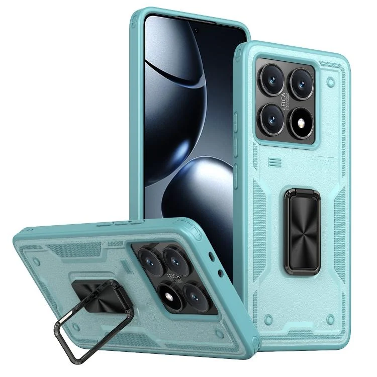 Ring Holder PC Hybrid TPU Phone Case, For Xiaomi 14T Pro