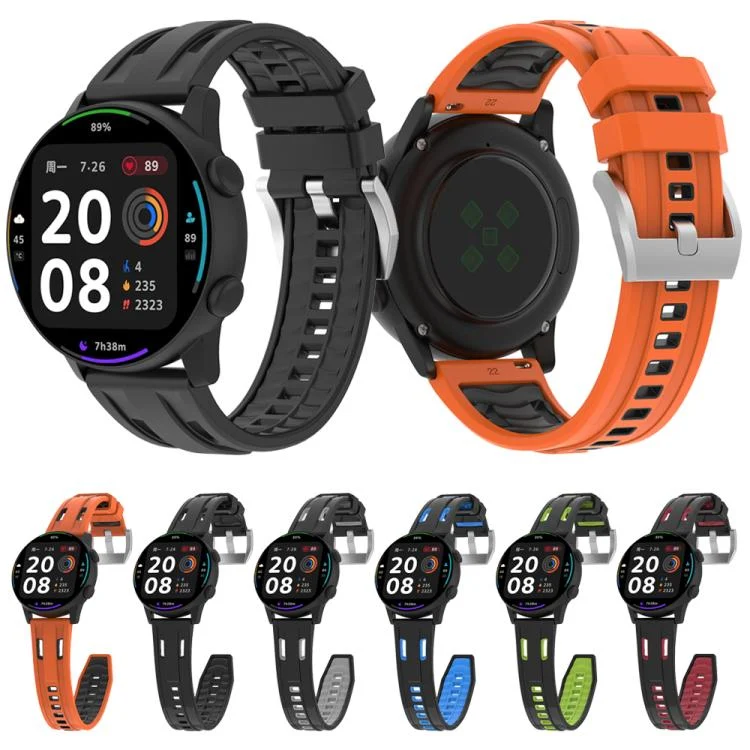 EDA0075289_B1.webp Universal Flat Head Two Color Devil Eye Silicone Watch Band - Image 2