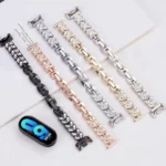 Wheat Ear Diamond Bracelet Metal Watch Band - Image 3