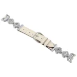 Metal Diamond Leather Bracelet Watch Band - Image 5