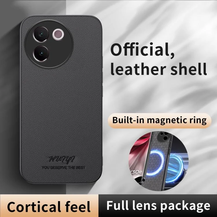 EDA007535015A_1.webp HUIYI Leather Magnetic Phone Case, For vivo V30e, For vivo iQOO Z9, For vivo iQOO Z9 Turbo, For vivo iQOO Neo9 - Image 2