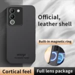 HUIYI Leather Magnetic Phone Case, For vivo Y200, For vivo Y73s, For vivo Y30 - Image 2