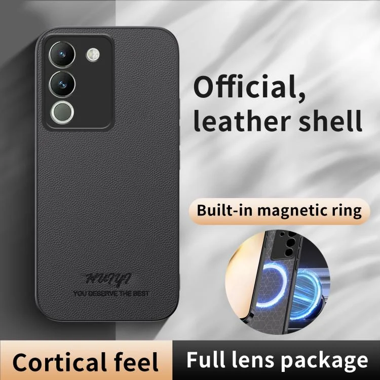 EDA007535022A_1.webp HUIYI Leather Magnetic Phone Case, For vivo Y200, For vivo Y73s, For vivo Y30 - Image 2