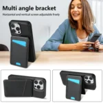 Skin Feel Detachable Card Bag Magsafe Phone Case, For iPhone 16 Pro Max, For iPhone 16 Pro, For iPhone 16 Plus, For iPhone 16 - Image 5