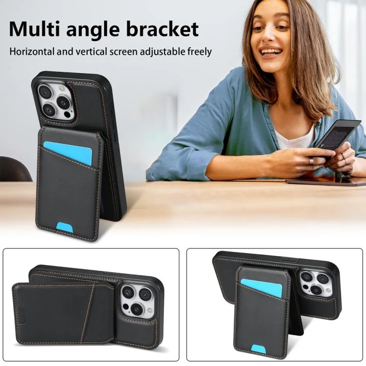 EDA007538401A_4.webp Skin Feel Detachable Card Bag Magsafe Phone Case, For iPhone 16 Pro Max, For iPhone 16 Pro, For iPhone 16 Plus, For iPhone 16 - Image 5