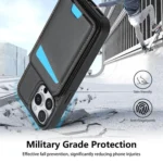 Skin Feel Detachable Card Bag Magsafe Phone Case, For iPhone 16 Pro Max, For iPhone 16 Pro, For iPhone 16 Plus, For iPhone 16 - Image 6