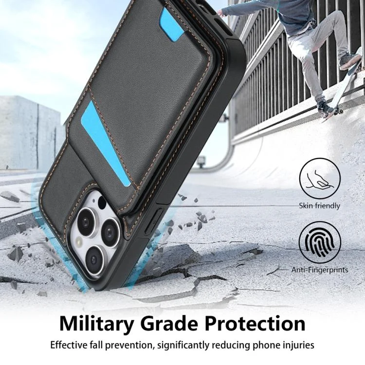 EDA007538401A_5.webp Skin Feel Detachable Card Bag Magsafe Phone Case, For iPhone 16 Pro Max, For iPhone 16 Pro, For iPhone 16 Plus, For iPhone 16 - Image 6