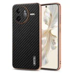 AZNS Electroplated Edge Carbon Fiber Texture Phone Case, For Redmi K80 Pro, For Redmi K80