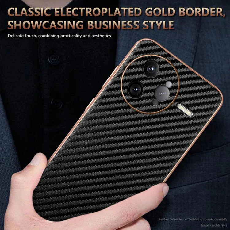 EDA007544301A_6.webp AZNS Electroplated Edge Carbon Fiber Texture Phone Case, For Redmi K80 Pro, For Redmi K80 - Image 7