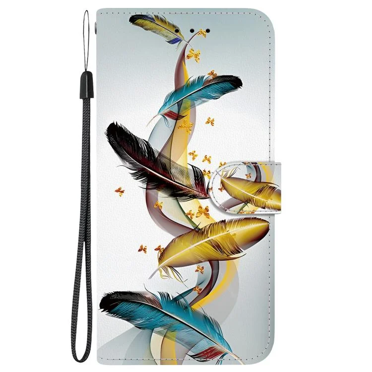 EDA007544601A_1.webp Crystal Texture Colored Drawing Leather Phone Case, For Xiaomi 14T Pro - Image 2