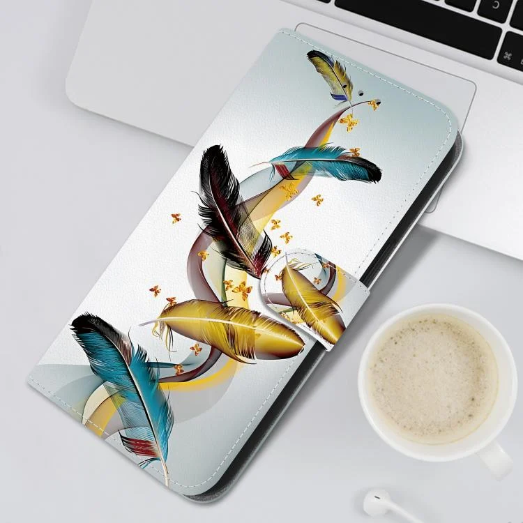 EDA007544601A_6.webp Crystal Texture Colored Drawing Leather Phone Case, For Xiaomi 14T Pro - Image 7