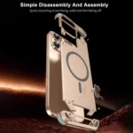 R-JUST RJ63 Frameless Aroma Mecha MagSafe Phone Case, For iPhone 13 Pro Max, For iPhone 13 Pro, For iPhone 13 - Image 5