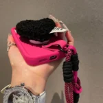 Creative Plush Heart Design Phone Case with Lanyard, For iPhone 16 Pro Max, For iPhone 16 Pro, For iPhone 16 Plus, For iPhone 16, For iPhone 15 Pro Max, For iPhone 15 Pro, For iPhone 15 Plus... - Image 3