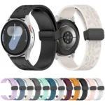 Leopard Print Magnetic Folding Buckle Silicone Watch Band - Image 2