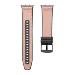 Hybrid Leather Silicone Watch Band