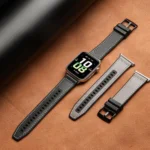 Hybrid Leather Silicone Watch Band - Image 3