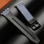 Hybrid Leather Silicone Watch Band - Image 4