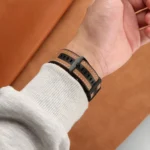 Hybrid Leather Silicone Watch Band - Image 5