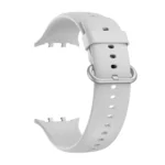 Solid Color Silver Buckle Soft Silicone Watch Band - Image 5