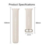 Solid Color Silver Buckle Soft Silicone Watch Band - Image 4