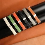 Litchi Texture Magnetic Folding Buckle Leather Watch Band - Image 4