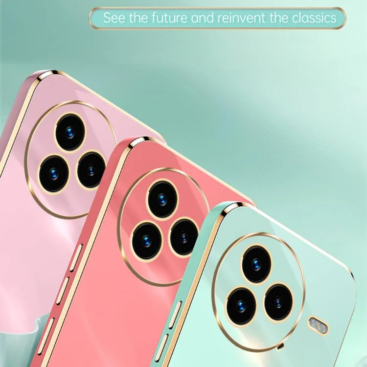 EDA007549806A_2.webp XINLI Straight Edge 6D Electroplate TPU Phone Case with Ring Holder, For Xiaomi Civi 5 Pro, For Xiaomi 15 Ultra - Image 3