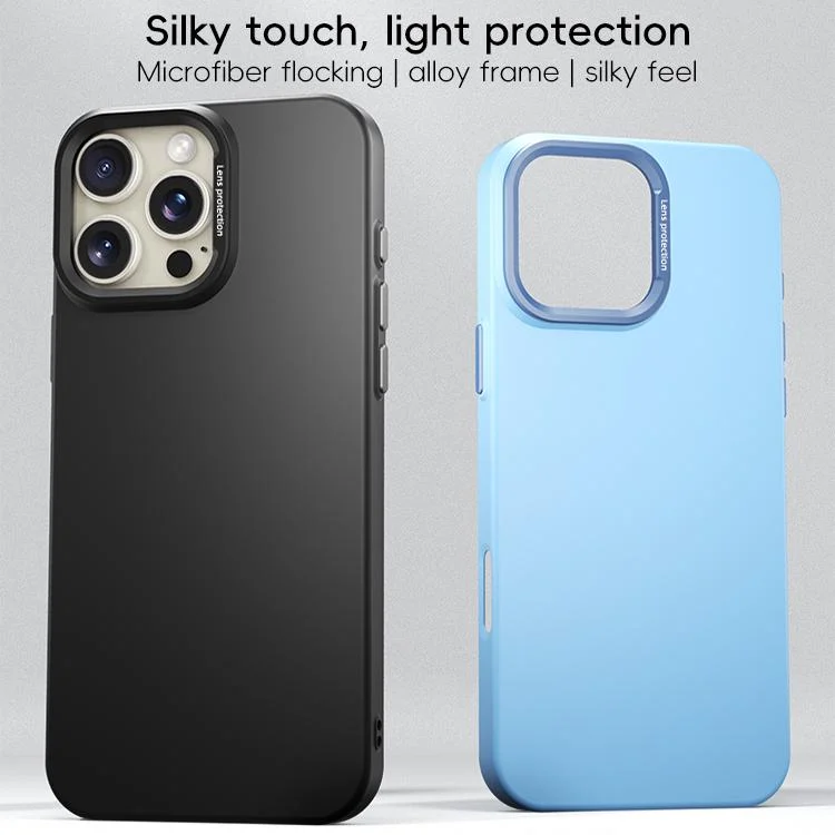 EDA007550601A_2.webp PC Flocking MagSafe Magnetic Phone Case, For iPhone 16 Pro Max, For iPhone 16 Pro - Image 3