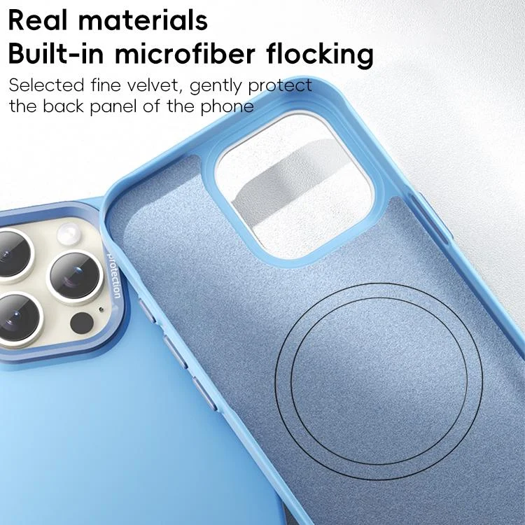 EDA007550601A_3.webp PC Flocking MagSafe Magnetic Phone Case, For iPhone 16 Pro Max, For iPhone 16 Pro - Image 4