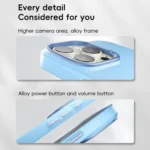 PC Flocking MagSafe Magnetic Phone Case, For iPhone 16 Pro Max, For iPhone 16 Pro - Image 8