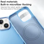 PC Flocking MagSafe Magnetic Phone Case, For iPhone 14, For iPhone 14 Pro - Image 4