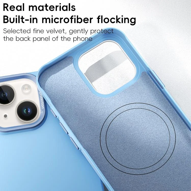 EDA007550607A_3.webp PC Flocking MagSafe Magnetic Phone Case, For iPhone 14, For iPhone 14 Pro - Image 4