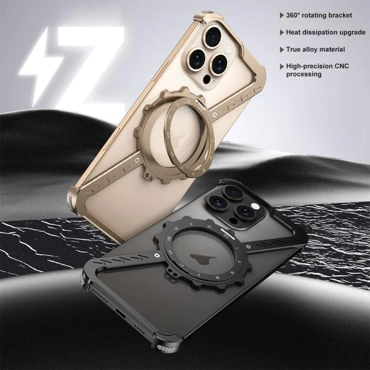 EDA0075508_B1.webp Z-shaped Frameless Metal 360 Holder MagSafe Phone Case, For iPhone 16 Pro Max, For iPhone 16 Pro, For iPhone 16 Plus, For iPhone 16, For iPhone 15 Pro Max - Image 2