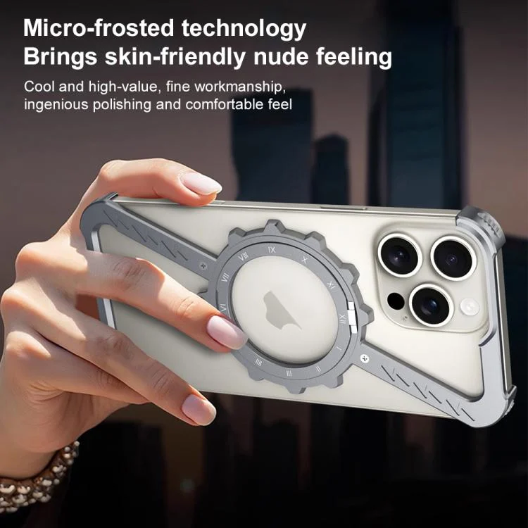 EDA0075508_B2.webp Z-shaped Frameless Metal 360 Holder MagSafe Phone Case, For iPhone 16 Pro Max, For iPhone 16 Pro, For iPhone 16 Plus, For iPhone 16, For iPhone 15 Pro Max - Image 3
