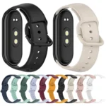 Solid Color Nail Buckle Silicone Watch Band - Image 2