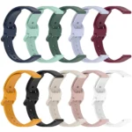 Solid Color Nail Buckle Silicone Watch Band - Image 3