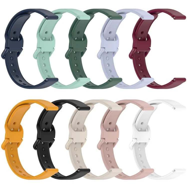 EDA0075635_B2.webp Solid Color Nail Buckle Silicone Watch Band - Image 3