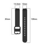 Solid Color Nail Buckle Silicone Watch Band - Image 5
