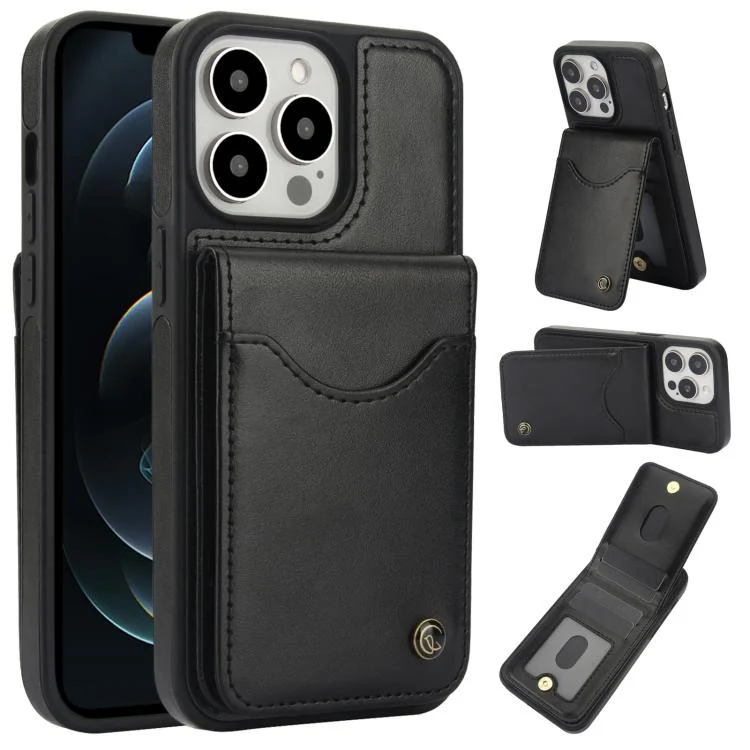 AwQuer Vertical Flip Card Bag Holder Leather Phone Case, For iPhone 12 Pro Max, For iPhone 11 Pro Max