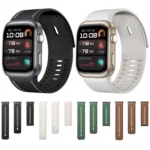 Hybrid Silicone Leather Watch Band - Image 2