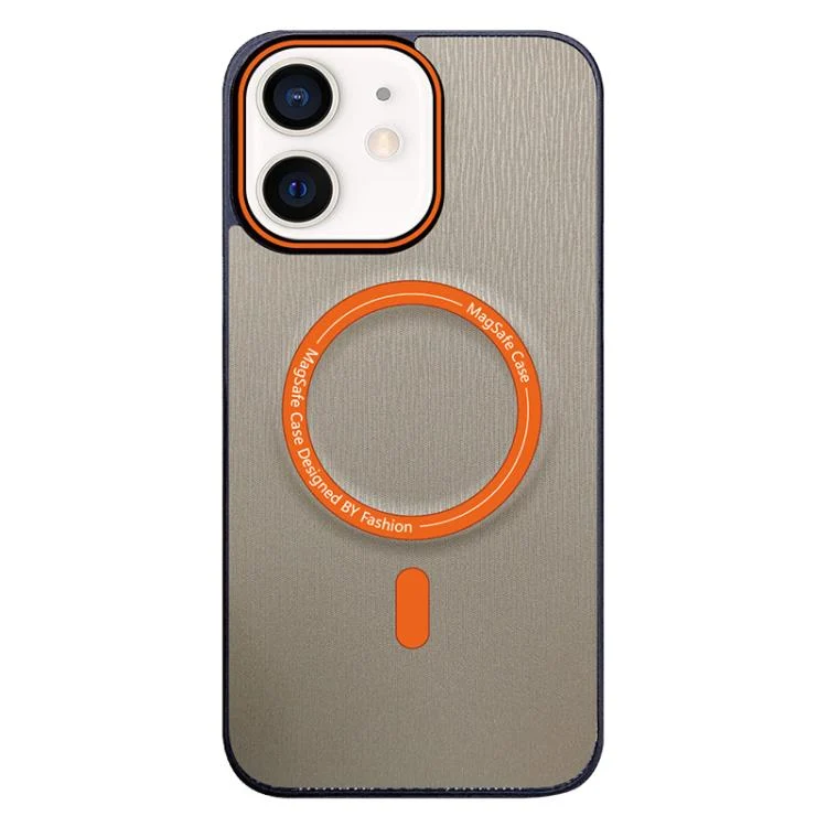 Contrast Color Imitation Wood Texture MagSafe Phone Case, For iPhone 12, For iPhone 12 Pro Max