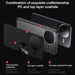 Genuine Leather PC Phone Case, For Redmi K80 Pro, For Redmi K80, For Redmi K70 - Image 3