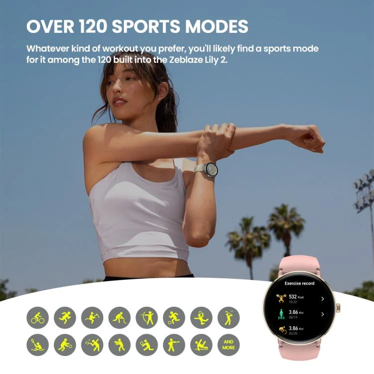 EDA007603501_B5.webp Zeblaze Lily 2 1.2 inch Screen Haute & Healthy Lady Smart Watch - Image 6