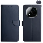 Genuine Leather Fingerprint-proof Flip Phone Case, For Redmi Note 14 Pro 4G