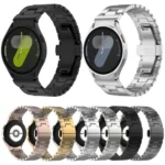 Quick Release Button H Shaped Stainless Steel Watch Band - Image 2
