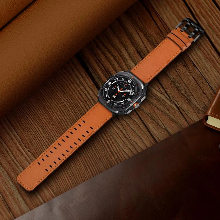 EDA007607901A_3.webp Double Buckle Genuine Leather Watch Band - Image 5