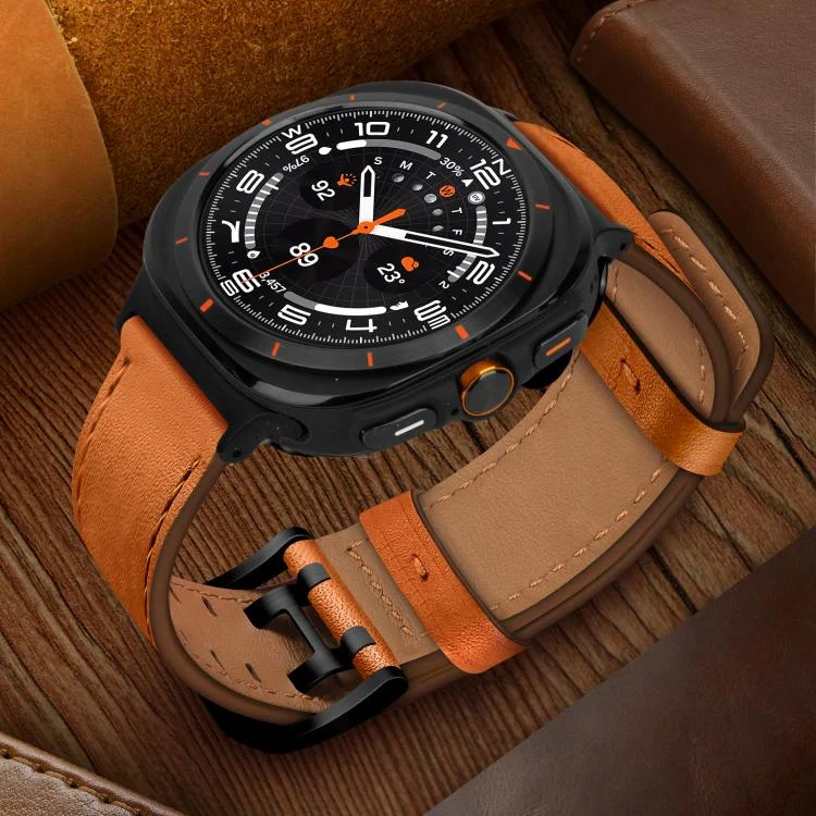 EDA007607901A_4.webp Double Buckle Genuine Leather Watch Band - Image 6